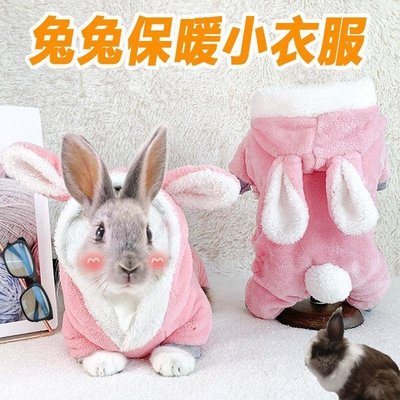 熱銷 -現貨 寵物小兔子衣服保暖秋冬季天侏儒兔垂耳兔穿的衣服給兔子專用品