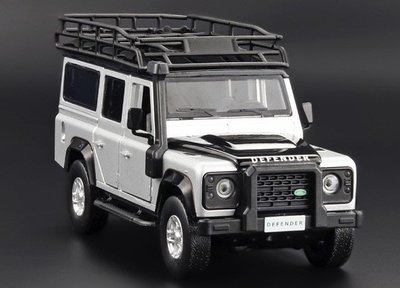 「車苑模型」JKM 1:32 2010 路虎 衛士 Land Rover Defender   越野車 六開門 聲光迴力