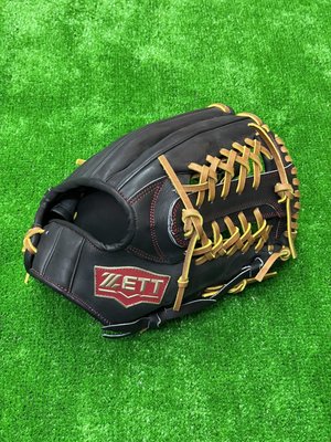 棒球世界全新ZETT36215系列硬式棒球專用野手T網手套11.75吋特價黑色(BPGT-36215)