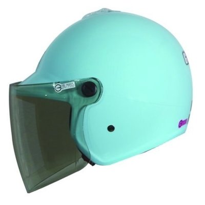 [小齊安全帽] gp5 007素色安全帽(中童) 粉藍色 兒童安全帽  小學生適用