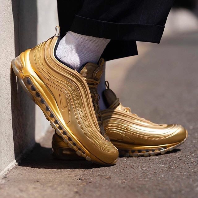 R'代購Nike Air Max 97 QS Gold Metal 開運黃金土豪金CT4556-700 男女