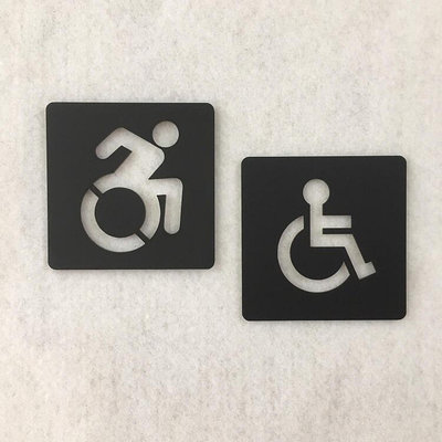 簡約設計 壓克力無障礙設施 殘障廁所標示牌 指示牌 辦公大樓 商業空間~滿200元發貨