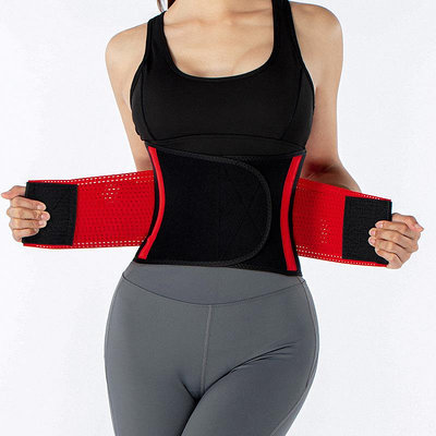 歐美健身運動護腰帶訓練女暴汗腰帶束身保暖加壓腰帶運動用品健身腰帶 舉重腰帶 運動護腰 負重腰帶
