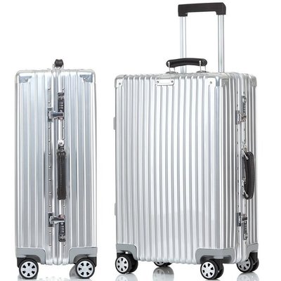 《HelloMiss》豪華 復古款 鋁框 拉絲 硬殼 磨砂 登機箱 26吋 旅行箱 行李箱 出國 旅遊