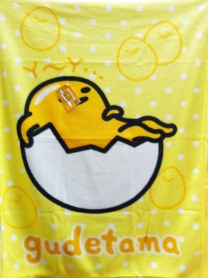 【UNIPRO】蛋黃哥 gudetama 毯子 ㄚ~悠閒 刷毛毯 冷氣毯 野餐墊 薄毯 小被毯 BABY毯 三麗鷗正版