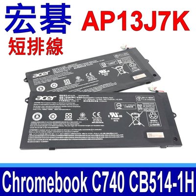 ACER AP13J7K 原廠電池 短排線 Chromebook 514 CB514-1H CB514-1HT