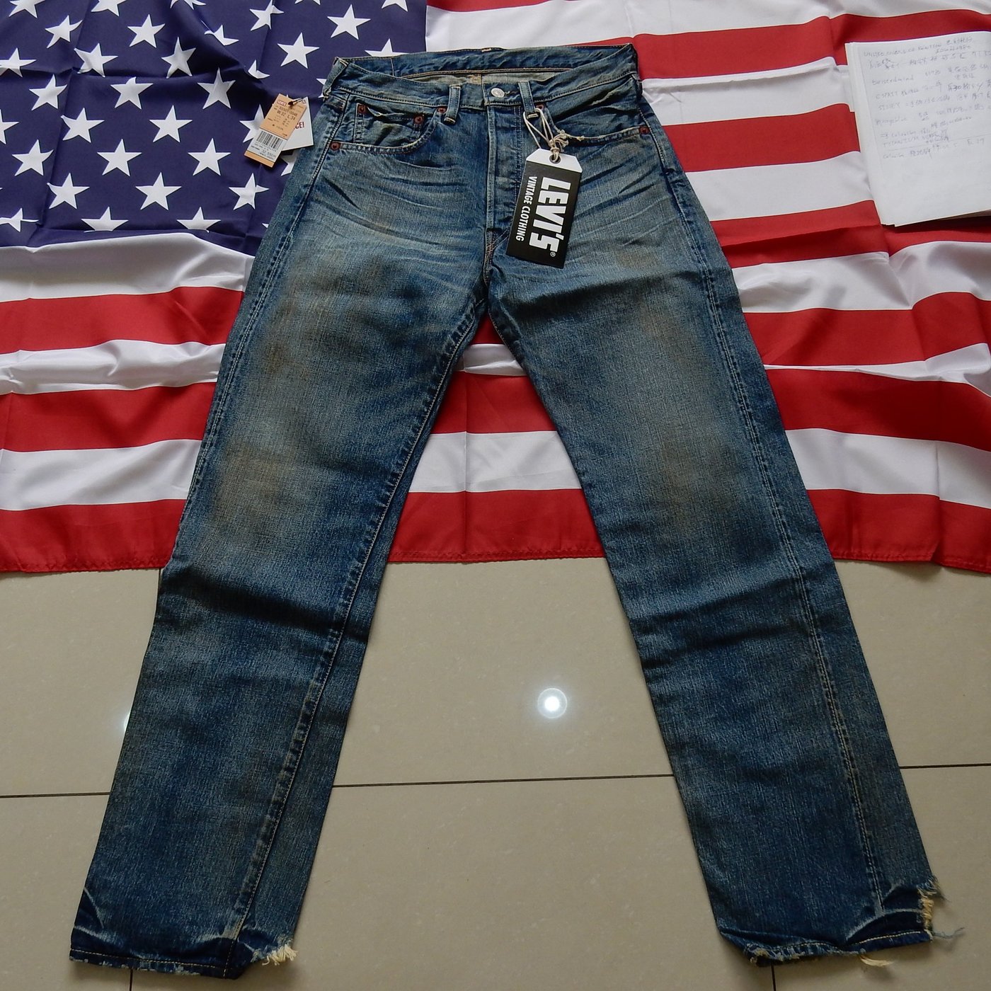 蒐藏出清LEVIS 501 55501-0048 日本製W32 L34 經典501牛仔褲刷