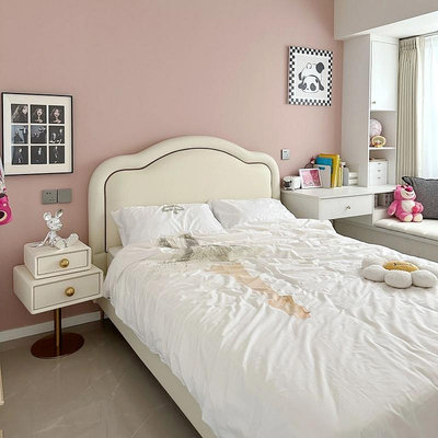 兒童床女孩公主床現代簡約奶油風云朵床輕技布小戶型1.5米單人床~定金