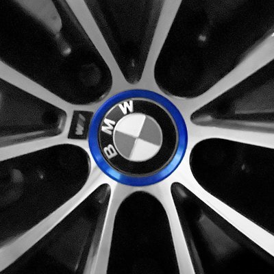 適用于寶馬X5汽車車胎輪轂標蓋裝飾圈X6外飾改裝輪胎中心車標亮圈