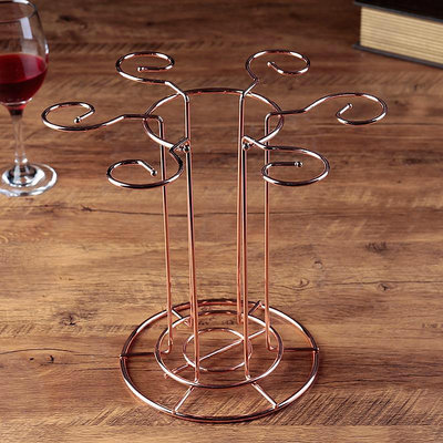 創意玻璃紅酒杯套裝家用歐式高腳杯醒酒器葡萄酒杯香檳杯倒掛杯架~特價