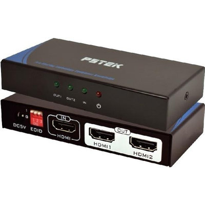 「💥現貨出清💥」PSTEK  HSP-6082(含變壓器) HDMI 訊號廣播分配器 HDMI分配器/分屏器-中古品