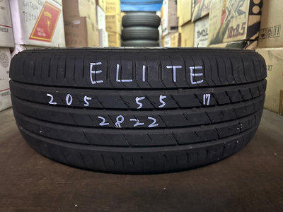 極新 中古輪胎 二手胎 賽輪 ELITE 205/55-17 22年28週 實測 6MM 只有一輪 KICKS