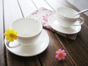 INPHIC-咖啡杯 歐式 套裝 創意咖啡杯碟 簡約純白 陶瓷咖啡套具杯具杯子【6組】