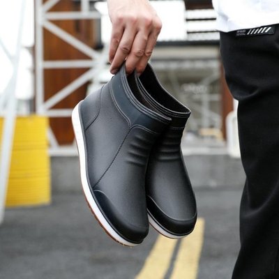 【物美價廉?】雨鞋 加絨的建議拍大一碼   男 夏季 韓國 短筒 低幫 雨靴 防滑 耐磨 水鞋 工作 膠鞋 防水 時尚可