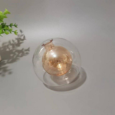 【現貨精選】 G4吊燈燈罩玻璃外殼罩磨砂奶白球中球創意餐廳客廳樹枝螢火蟲燈罩