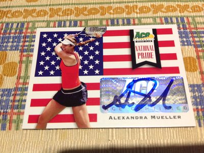 2013 ACE Grand Slam - Alexandra Mueller 國旗版 簽名卡