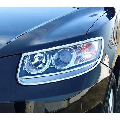 【JR佳睿精品】Hyundai 現代 SANTA FE 2008-2010 鍍鉻 大燈 燈框 前燈框 電鍍 改裝 配件