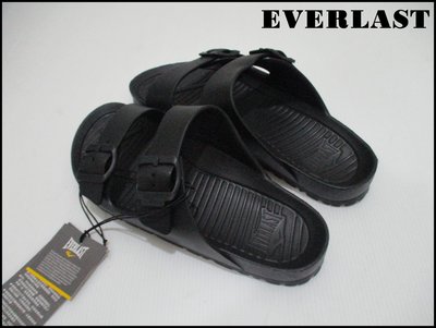 【喬治城】EVERLAST AB拖鞋 休閒 防水 EVA雙扣 黑色 正品公司貨 4025220120