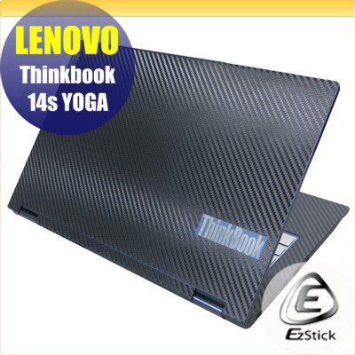 【Ezstick】Lenovo Thinkbook 14s YOGA 專用 Carbon黑色立體紋機身貼 DIY包膜