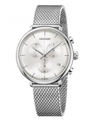 『中美鐘錶』可議價  Calvin Klein CK 男款巔峰系列米蘭帶計時腕錶(K8M27126)