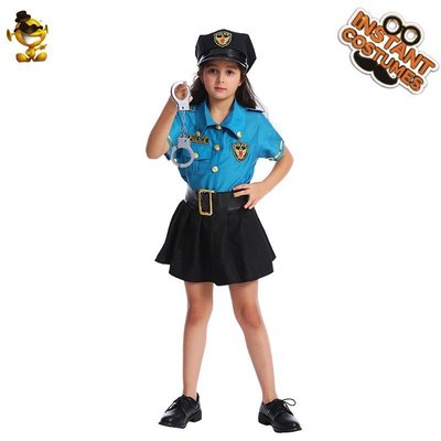 兒童警察服套裝化妝舞會派對服飾警察服童裝演出服 XYXP23797超夯 正品 活動