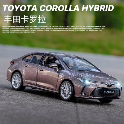 阿米格Amigo│1:33 豐田卡羅拉 Toyota Corolla 2開門 聲光 回力 合金車 模型車 禮物 玩具