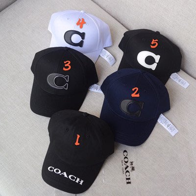 琳精品@COACH 男女通用款帽子 運動帽 太陽帽 大小可調 簡約時尚 舒適實用