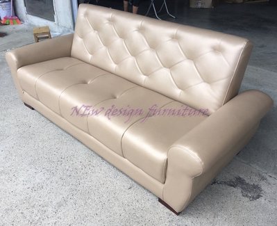 【N D Furniture】台南在地家具-MIT台灣製超實用多功能扶手款珠光耐磨乳膠皮沙發床