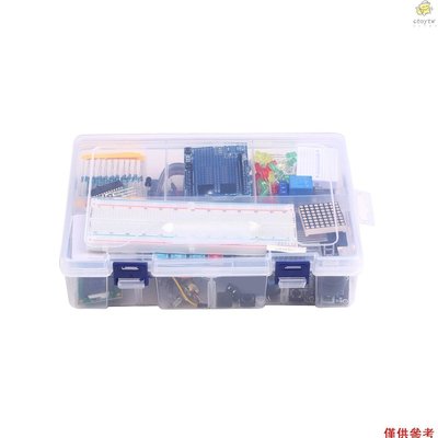 1602 物聯網學習套件 Arduino UNO R3初學者入門套件 DIY套件 塑盒裝 不含主板和USB線（E1303-新款221015