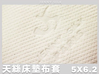 【Jenny Silk名床】JS 100%天絲緹花．乳膠/記憶/杜邦床墊專用布套．標準雙人．全程臺灣製造