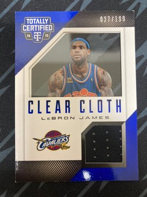 2014-15 Totally Certified Jersey /199 Lebron James 老詹 球衣卡