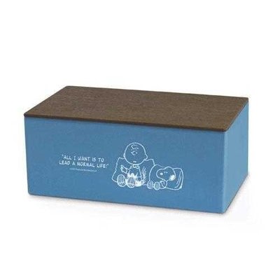 ♥小花花日本精品♥史努比 口罩收納盒 桌上型置物盒 小物收納盒 掀蓋式收納盒 ~ 3