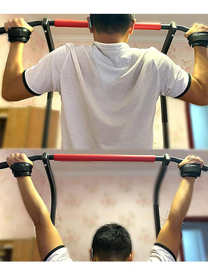 室內單槓健身助力鉤吊單杠引體向上加棉護腕帶杠鈴硬拉牽引脊椎金屬掛鉤