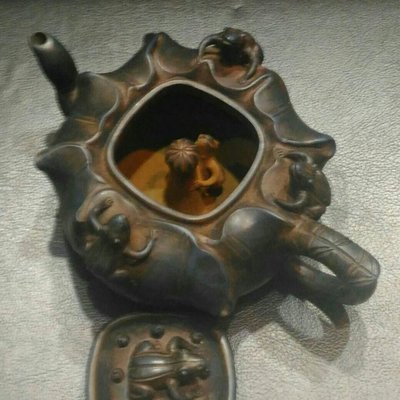 蔣蓉早期蛙系列作品井底之蛙紫砂壺| Yahoo奇摩拍賣
