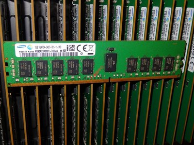 三星M393A2K40BB1-CRC0Q 16G 1RX4 PC4-2400T ECC REG 伺服器記憶體