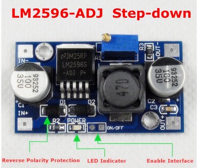 [已含稅]LM2596 DC-DC Adjustable Step-Down Power Module
