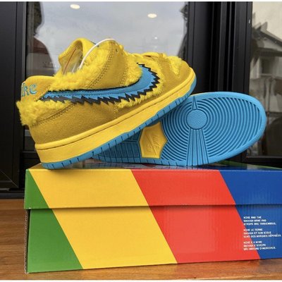 【正品】Gratful Dead x 耐克Nike SB Dunk Low Pro “Opti Yellow” 跳舞小熊慢跑鞋