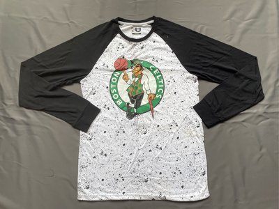 全新NBA波士頓塞爾蒂克Boston Celtics斜袖棒球T恤SZ M台中可面交