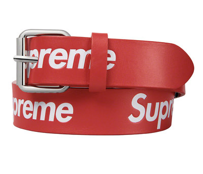 Supreme Repeat Leather Belt  紅色 SIZE:L/XL(44“) 全新未使用