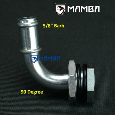 DIY Turbo oil pan/sump oil return adapter 90Deg /  5/8" barb