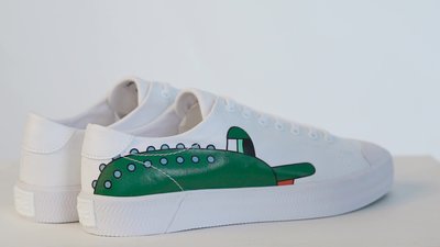【Japan潮牌館】lacoste法國鱷魚   男女鞋新款帆布小白鞋白搭系帶板鞋