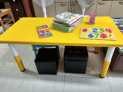 原價5980( NG品 優惠) 可伸降 幼兒書桌 幼兒書桌 幼稚園課桌 幼兒學習桌 長方形六人桌 兒童塑膠桌 一張價