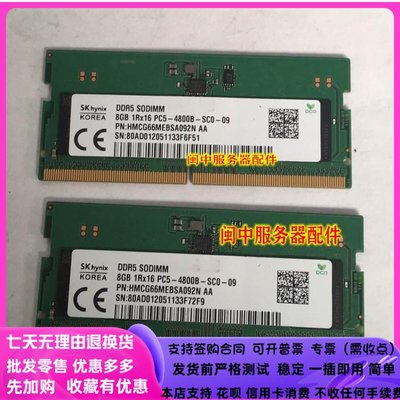 雷神ZERO 2022 2023 T-BPPK 14 DDR5 筆電記憶體 8G PC5 4800B