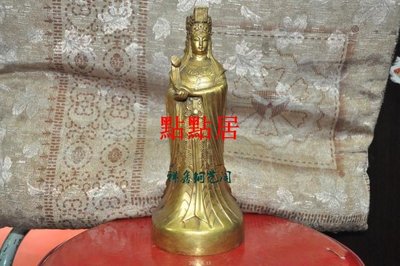【點點居】媽祖娘娘神像純銅鍍金媽祖佛像供奉用媽祖像DDJ13426