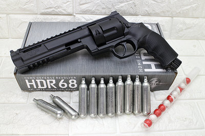 [01] UMAREX T4E HDR68 TR68 防身 左輪 鎮暴槍 CO2槍 + CO2小鋼瓶 + 辣椒彈