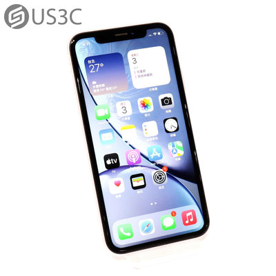 【US3C-青海店】台灣公司貨 Apple iPhone XR 64G 白色 6.1吋 防潑抗水與防塵 廣角相機 二手手機 UCare店保6個月