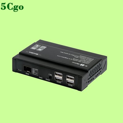 5Cgo【含稅】光纖傳輸器HDMI轉光口延長光端機分辨率1080P/4K帶USB功能高清音視頻信號放大點20KM延伸