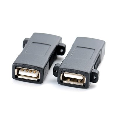 USB2.0A母對A母口轉接頭USB2.0雙母頭轉接頭帶耳朵固定 USB母對母 A5.0308