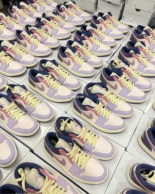Air Jordan 1 Low 粉紫莓果 彩蛋復活節 女子滑板鞋 DZ2768-651