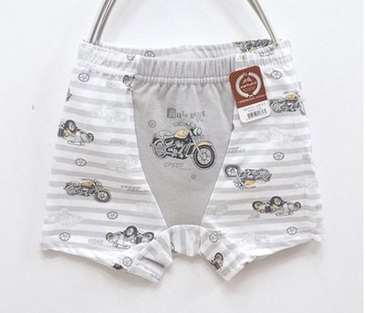 【現貨】❤正韓。摩托車灰條紋四角褲(85號) 韓國製